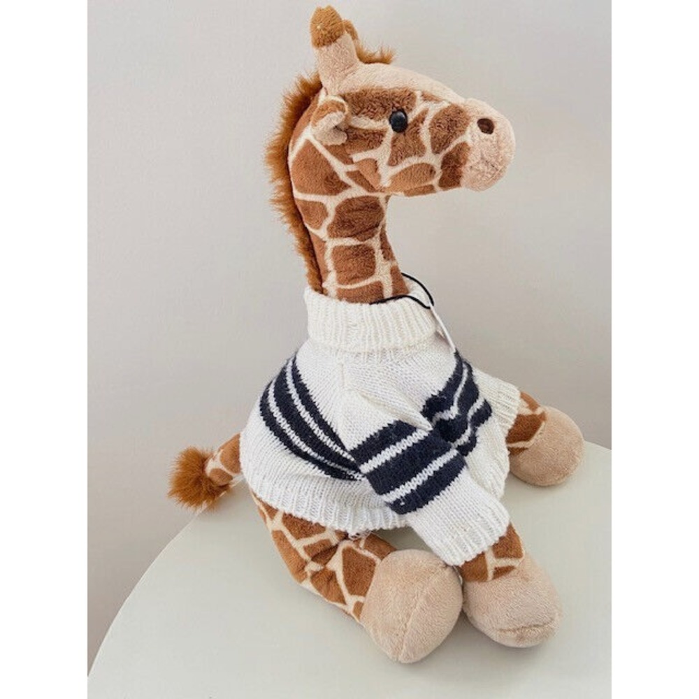 Vintage Build A Bear Workshop WWF Giraffe Plush Stuffed Animal 17" w/Sweater